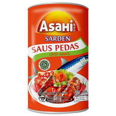 Sarden Kaleng Asahi Sardines Saus Pedas 아사히 정어리 통조림 쁘다스, 10개, 155g