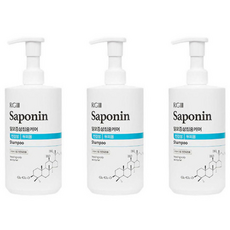 꽃을든남자 RG3 탈모 증상 완화 천연 샴푸 알지쓰리 사포닌 샴푸 500ml 민감성두피용, 3개