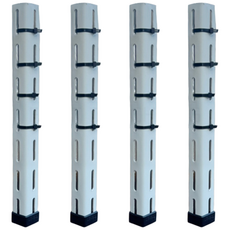 침상 높이조절용 병원 간이침대 다리 높이기 SET 받침 연장 조립식볼트앵글 높이 아이보리 백색 30cm 35cm 40cm