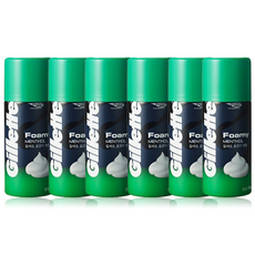 질레트 포오미 멘솔 쉐이빙 폼, 175g, 6개