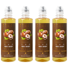 티바인 제로슈가 헤이즐넛 시럽, 520g, 4개