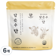 초유 산양유 동물성 식물성 단백질의 조합 담은수 단 30포 순한맛, 60g, 6개