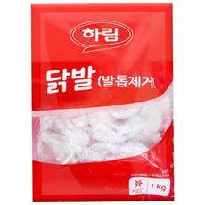 하림-통 닭발(발톱제거)1kg (냉장), 2개
