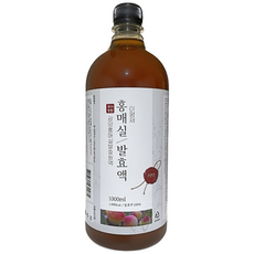 광양매실 홍매실 발효액, 1개, 1L