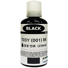 엡손 호환잉크 T03Y 250ml 대용량 L4150 L4160 L6160 L6170 L6190 L6191 L6270 L6290 L6291 L14150 L61910 EPSON001, 1개, T03Y 검정(250ML)