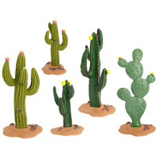 제트피규어 선인장 나무 피규어 모형 동물 농장 미니어처 소품 재료, 1개