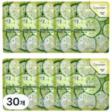 3W CLINIC Fresh黃瓜面膜, 1片, 30片
