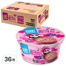 푸디버디 핑크 퐁당 라면 컵 80g, 36개
