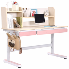 에스메라다 어린이 바른자세 초등학생 책상 높이각도 조절 기본형, 핑크책상, 핑크