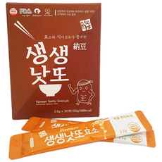 [청보마을] 동결건조 생생낫또 과립 흑태(쥐눈이콩) - (3.5g x 30봉), 1개, 105g