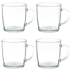 글라스락 내열강화유리 달콤머그(460ml)-4개 스위티커피컵 손잡이유리잔 홈카페 클래식머그컵