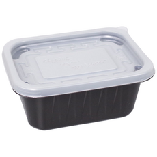 와요와요팩 일회용 반죽용기 배달 포장용기 400ml 검정, 1개, 50세트