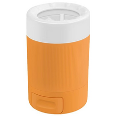 휴대용] 반자동 강아지 고양이 발세척기 실리콘 세정 컵 (산책후 발닦기 필수템 / 부드러운 마사지), 주황색