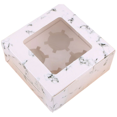 투명창 머핀 상자 컵케이크 타르트 (20P), 1개, T-대리석 4구(20P)