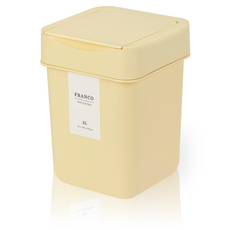 프랑코홈 미니 휴지통 2L, 버터옐로우