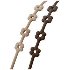 루넬 유아용 실리콘 멀티 스트랩 1+1 장난감 걸이, 브라운, 2개