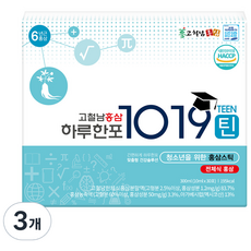 Kocheolnam Hongsam 一日一包1019罐裝紅蔘條, 30份, 3個