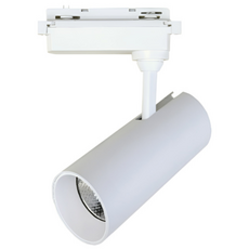 JG라이팅 (정품) 고급형 레일조명 레일등기구 COB 타입 LED조명 원통형 대 30W 화이트 (주백색) 4000K, 1개, 기본