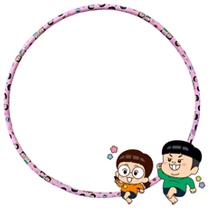 흔한남매 어린이 유아 훌라후프, 70cm, 핑크