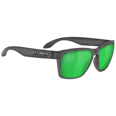 루디프로젝트 NEW 스핀호크 플랫메탈 선글라스 야구 낚시 자전거 골프 등산, 크리스탈 애쉬/멀티레이저 그린, 1개