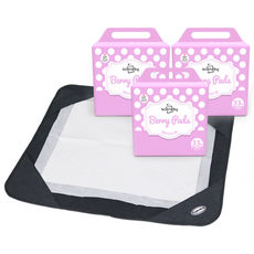 sceneby Barry 墊中號馬桶墊無味 33 張 x 3p + 黑色阻隔墊中號套組, 33片, 3盒