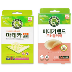 마데카 습윤밴드 스팟형 69매 + 마데카밴드 트러블케어 스팟형 84매, 1세트, 2개입