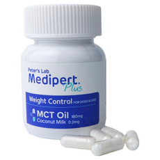 피터스랩 메디퍼트 플러스 강아지 고양이 락티움 진정제 MCT오일 체중조절제 영양제, 4개, 다이어트(체중감소), 30정