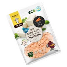 간식삼촌 천연두부 고구마 당근 비건 저알러지 강아지간식 HACCP인증 국내생산 유산균 함유, 100g, 1개