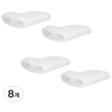 Pogeun商店 矽膠小腳趾保護撐開腳趾分離器 白色, 8個