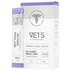 Vets 반려동물 닥터퓌레 영양제, 14회분, 신장, 14개