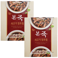 본죽 장조림 밑반찬 소고기 장조림 실온 170g 4개입 2박스, 8개