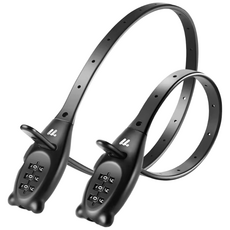 WEST BIKING 자전거 비밀번호 자물쇠 | 3자리 숫자 잠금장치 |, 1개, Black 31CM