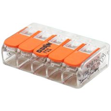 와고 스프링 푸시 커넥터 5P 221-415 25개 레버형 콘넥타