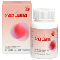 바른웰빙 유리엔 크랜베리 디만노스, 1박스, 60정