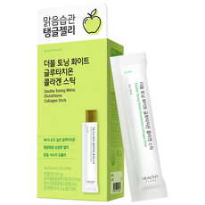 헬시플레이스 더블 토닝 화이트 글루타치온 콜라겐 스틱 14포, 1박스, 280g