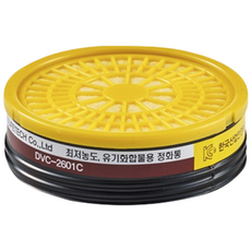 도부 방독 마스크 정화통 DVC-2601C 필터 DM-26 DM-8026용, 1개