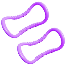 이지몰 돌기 요가링 2P 종아리 마사지 젠링 필라테스 소도구, 퍼플