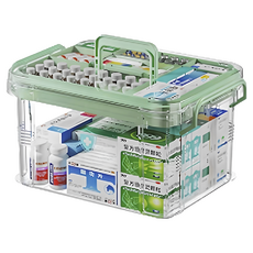 Great Life 智慧收納急救箱 綠色 中型, 1個