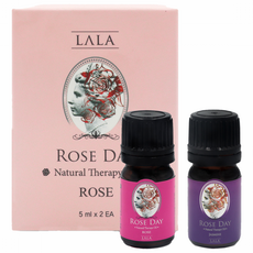 LALA ROSE DAY 女性私密香氛護理油 5ml 玫瑰香+茉莉花香, 1組