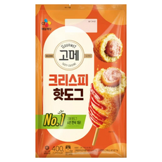 CJ 고메 크리스피 핫도그, 400g, 1개