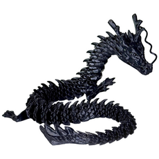 MADE IN KOREA 액션 피규어 구체 관절 3D프린팅 드래곤 피규어 청룡 45cm, 블랙, 1개