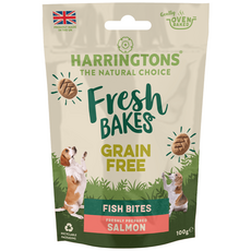 해링턴 펫푸드 강아지 간식 프레시베이크 그레인프리 피쉬바이트 연어, 1개, 100g, 연어 트릿