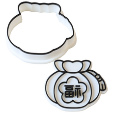 복주머니 추석 명절 동물 쿠키틀 쿠키커터, 1개, 6. 복주머니