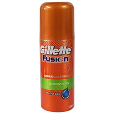 질레트 퓨전 하이드라젤 센서티브 스킨 쉐이빙젤 (70g) 면도크림 여행용, 70g, 1개