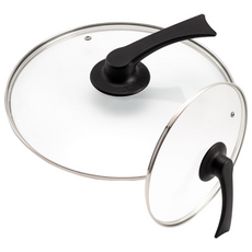 세우는 다용도 강화유리뚜껑 후라이팬 냄비 궁중팬 멀티 덮개, 24cm, 1개