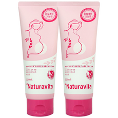 나투라비타 임산부 튼살크림 저자극 붉은선 완화 빠른흡수 임상완료, 220ml, 2개