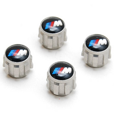 BMW 순정 타이어 밸브캡, 실버 M로고, 1세트