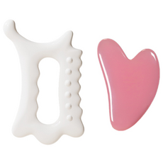 보떼 [괄사 마사지기 도구 세트] 얼굴괄사 2종, 엄지 손 괄사1개+로즈 하트 괄사1개, 1세트