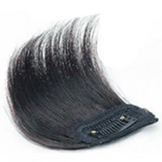 마녀플랜트 여성 똑딱핀 부분 가발 정수리 뽕 헤어피스 옆머리 볼륨가발, 블랙10cm, 1개