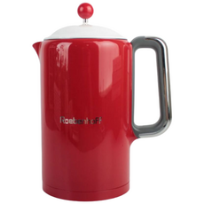 [본사정품]레벤호프 전기포트 온도조절 커피포트 무연마 스테인리스 주전자 1.5L, 레드